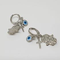 Brinco Fecho Click Folheado A Rhodium Argolinha Suggestione Brinco Fecho Click Folheado A Rhodium Argolinha Suggestione