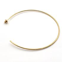 Brinco Feminino Argola 7cm Banho Ouro