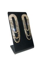Brinco Feminino argola Folheada Pedras microzircônias 18K Brinco Feminino argola Folheada Pedras microzircônias 18K