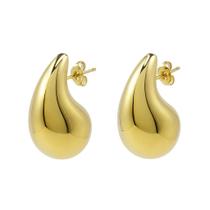 Brinco Feminino Banhado A Ouro18k Gota Brinco Feminino Banhado A Ouro18k Gota