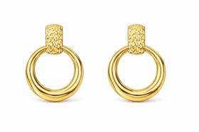 Brinco Feminino Clássico Folheado Ouro 18k Hipoalergênico Brinco Feminino Clássico Folheado Ouro 18k Hipoalergênico