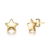 Brinco Feminino Estrela Folheado a Ouro 18k Antialérgico