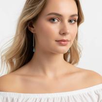 Brinco Feminino Fio Passante - Banhado em Prata 925
