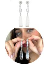 Brinco Feminino Gota Festa Madrinha Noivado Casamento Estilo Brinco Feminino Gota Festa Madrinha Noivado Casamento Estilo