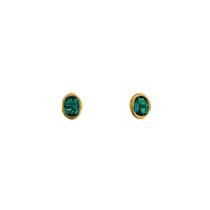 Brinco Feminino Lúmina Banhado a Ouro 18K com Pedra Verde - Semijoia Brinco Feminino Lúmina Banhado a Ouro 18K com Pedra Verde - Semijoia