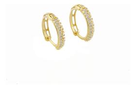 Brinco Feminino Ouro 18k 750 Modelo Click Certificado