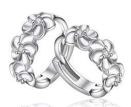 Brinco Feminino Pequeno Flor Prata 925 Delicado Fino Lindo