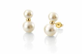 Brinco Feminino Pérola Clássico Banhado a Ouro 18k Lindo