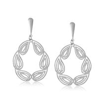 Brinco Feminino Prateado Aço Cirúrgico Antialérgico Clássico