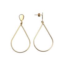 Brinco Feminino Semijoia Banhado a Ouro 18k BR05714 Pendurado Brinco Feminino Semijoia Banhado a Ouro 18k BR05714 Pendurado