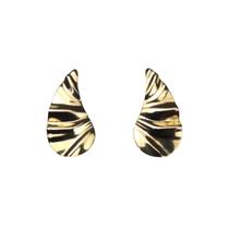 Brinco Feminino Semijoia Banhado a Ouro 18k BR07660 Gota Brinco Feminino Semijoia Banhado a Ouro 18k BR07660 Gota