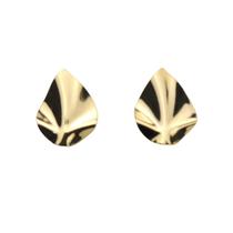 Brinco Feminino Semijoia Banhado a Ouro 18k BR08449 Folha Brinco Feminino Semijoia Banhado a Ouro 18k BR08449 Folha
