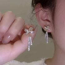 Brinco Festa Feminino Delicado Pérola Strass Gota Luxo Pinge