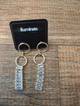 Brinco fileira zirconias Brinco fileira zirconias