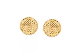 Brinco Filigrana vazado com banho de ouro 18k