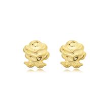 Brinco Flor Banhado a Ouro 18k