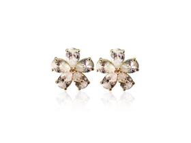 Brinco Flor Cristal. Brinco Flor Cristal.