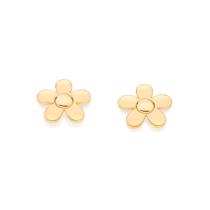Brinco flor folheado a ouro 527108 Rommanel Brinco flor folheado a ouro 527108 Rommanel