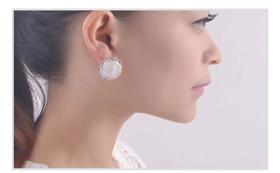 Brinco Flor Rosas Feminino Strass Pedra Festa Casamento Luxo