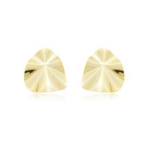 Brinco Folha Amassado Banhado a Ouro (SEMIJOIA) Brinco Folha Amassado Banhado a Ouro (SEMIJOIA)