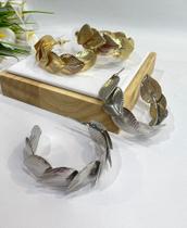 Brinco folha ouro Brinco folha ouro