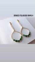 Brinco folhado a ouro pedra zirconia Brinco folhado a ouro pedra zirconia