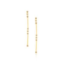 Brinco folheado a ouro com cristais BRANCO 523390 Rommanel