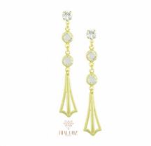 Brinco Folheado a Ouro com Zircônia Brinco Folheado a Ouro com Zircônia