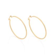 Brinco folheado a ouro formato argola 522900