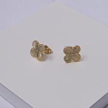 Brinco Folheado a Ouro Trevo da Sorte