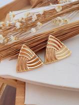 Brinco Folheado a Ouro Triângulo Brinco Folheado a Ouro Triângulo