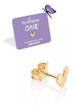 Brinco Folheado Ouro 18k Rommanel One Formato Coração 527219