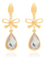 Brinco Formado Por Laços Com Cristais Em Fo 524714