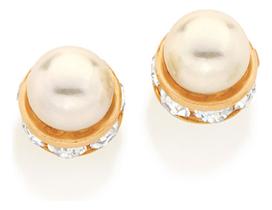 Brinco Formado Por Pérola Sintética Com 14 524125 Brinco Formado Por Pérola Sintética Com 14 524125