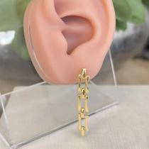 Brinco Formas Retangulares Ref. 08.4860 Dourado