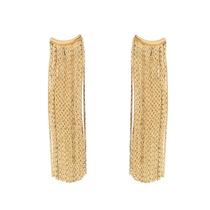 Brinco Franja Grande Banhado em Ouro 18K