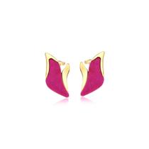 Brinco garden feldspato rosa pink