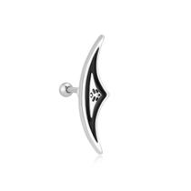 Brinco GlameVibe Boho Cartilage Helix Lotus Silver Brinco GlameVibe Boho Cartilage Helix Lotus Silver