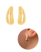 Brinco Gota Antialérgico Ouro18k Com Garantia