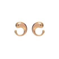 Brinco Gota Circular Banhado a Ouro 18K