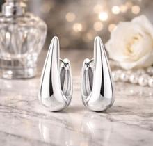 Brinco Gota Feminino Com Fecho Click Folheado no Ouro ou Prata Brinco Gota Feminino Com Fecho Click Folheado no Ouro ou Prata