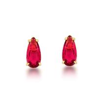 Brinco gota p pedra fusion rosa Brinco gota p pedra fusion rosa