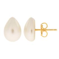 Brinco Gota Pérola P Banhado a Ouro 18K Brinco Gota Pérola P Banhado a Ouro 18K