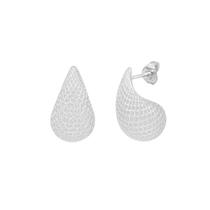 Brinco Gota Renda Italiana - em Prata 925 Brinco Gota Renda Italiana - em Prata 925