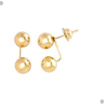 Brinco Grace Kelly Bolinhas de 4 milímetros Rosca Ouro 18K 23468 K060