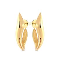 Brinco Grande Liso Com Encaixe Folheado A Ouro Brinco Grande Liso Com Encaixe Folheado A Ouro
