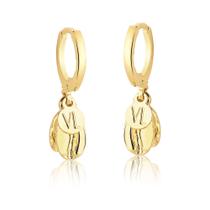 Brinco Grãos de Café Revestidos em Ouro Brinco Grãos de Café Revestidos em Ouro