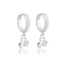 Brinco Infantil Argolinha Trevo