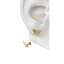 Brinco Infantil Baby Borboleta Style Zurick 08.4599 Banhado a ouro
