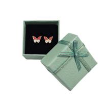 Brinco Infantil Borboleta Rosa Bebê C/Caixinha de Presente